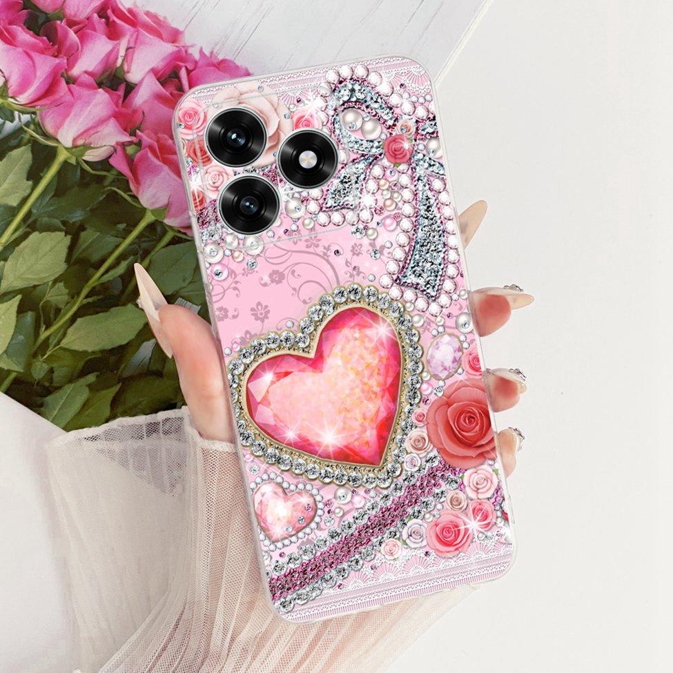 Etui na Honor X5C Plus Pokrowiec Przezroczysty Luksusowy Uroczy Kot Moda Motyl Fajny Malowany Obudowa Na Honor X5cPlus