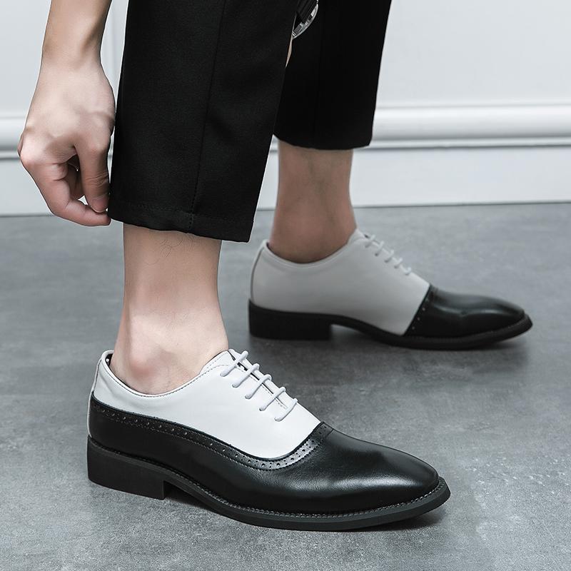 Fashion Mixed Colors Mens Dress Shoes Retro Male Leather Shoes Business Male Baroque Footwear Casual Mens Oxford Footwear