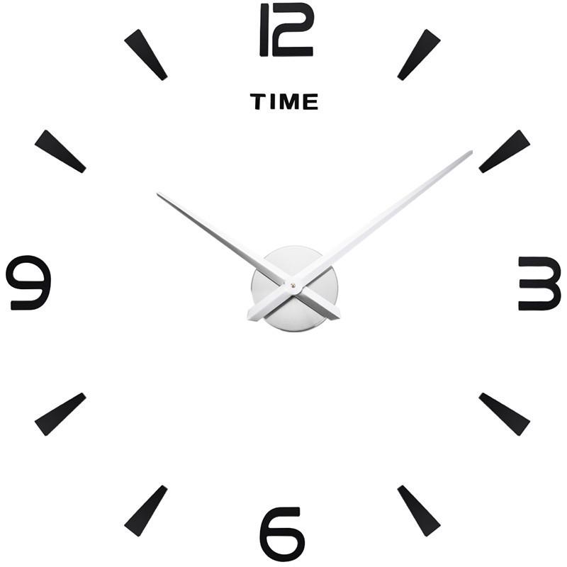 Large European & American 3D Acrylic Wall Clock for Living & Dining Room Home Decor - DIY Wall Sticker Clock