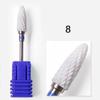 Ceramic Nail Drill Bit Art Smooth Flat Top Rotary Manicure Pedicure 3/32" Shank
