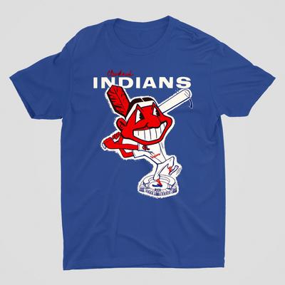 Cleveland Indians Das Indians T-Shirt Blaues T-Shirt Alle Größen JJ4506