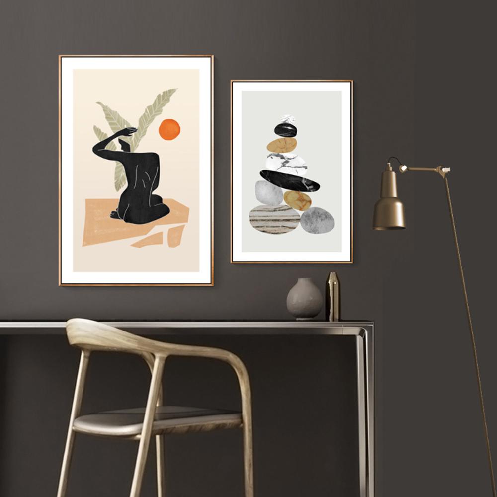 Abstract Creative Geometry Marble Figure Wall Art Canvas Painting Nordic Posters And Prints Wall Pictures For Living Room Decor