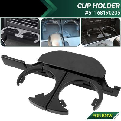 Araba Gösterge Paneline Monte Konsol Taşınabilir Geri Çekilebilir İçecek Bardak Tutucu BMW 525I 528I 530I 540I 5 Serisi E39 1997-2003 51168190205