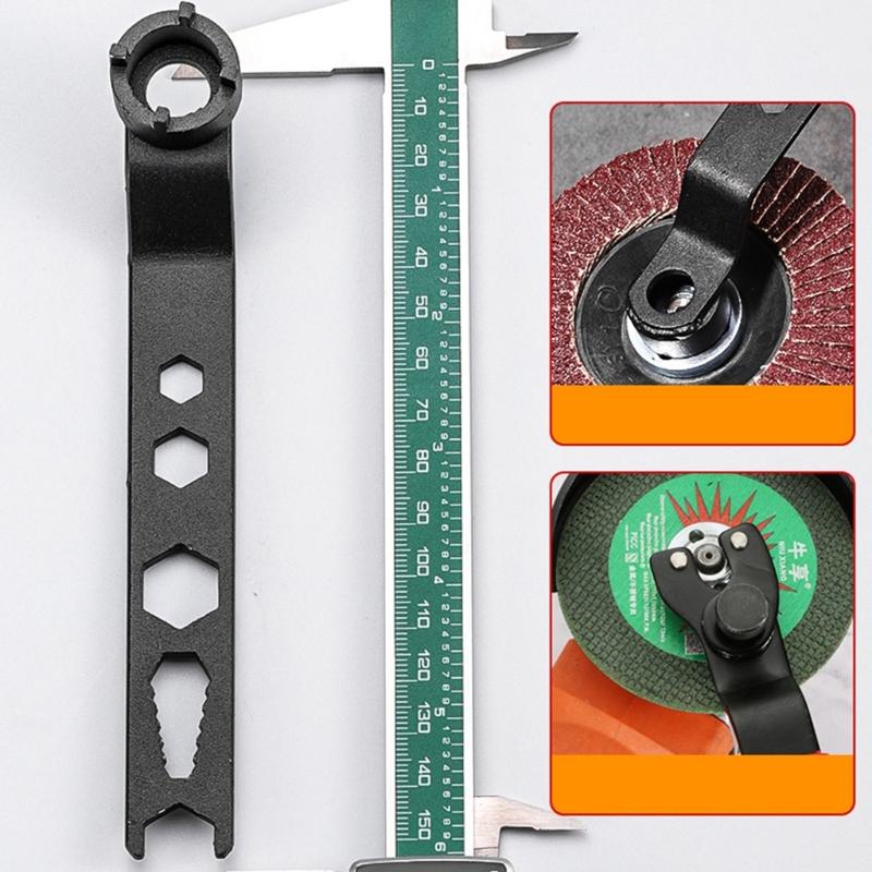 Four Claws Angle Grinder Wrench 150mm Hands Adjustment Removal Metal Wrenchs For 100 Type Angle Grinder Disassembly