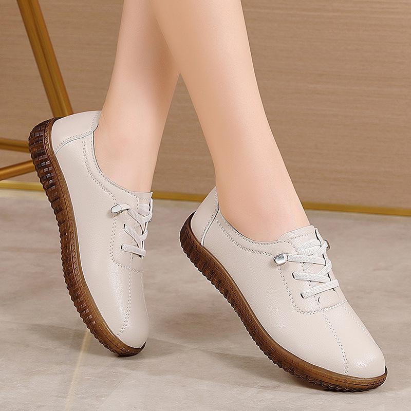 

Женские мокасины из искусственной кожи для вождения, мокасины для ходьбы, повседневные удобные туфли-лоферы для женщин, на шнуровке, для бизнеса, офиса, платья, рабочая обувь 38