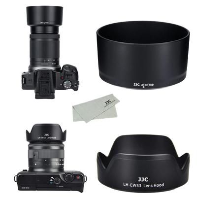 JJC ABS Reversible Gegenlichtblende Kompatibel mit Canon Canon für Canon IS STM Canon IS STM Objektiv Kompatibel mit Canon EOS R50 Dual Lens Kit (1+1) ET-60B &