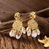 Bohemian Shell Tassel Dangle Earrings For Women Ethnic Style Baroque Imitation Pearl Long Earring Beach Party Versatile Jewelry