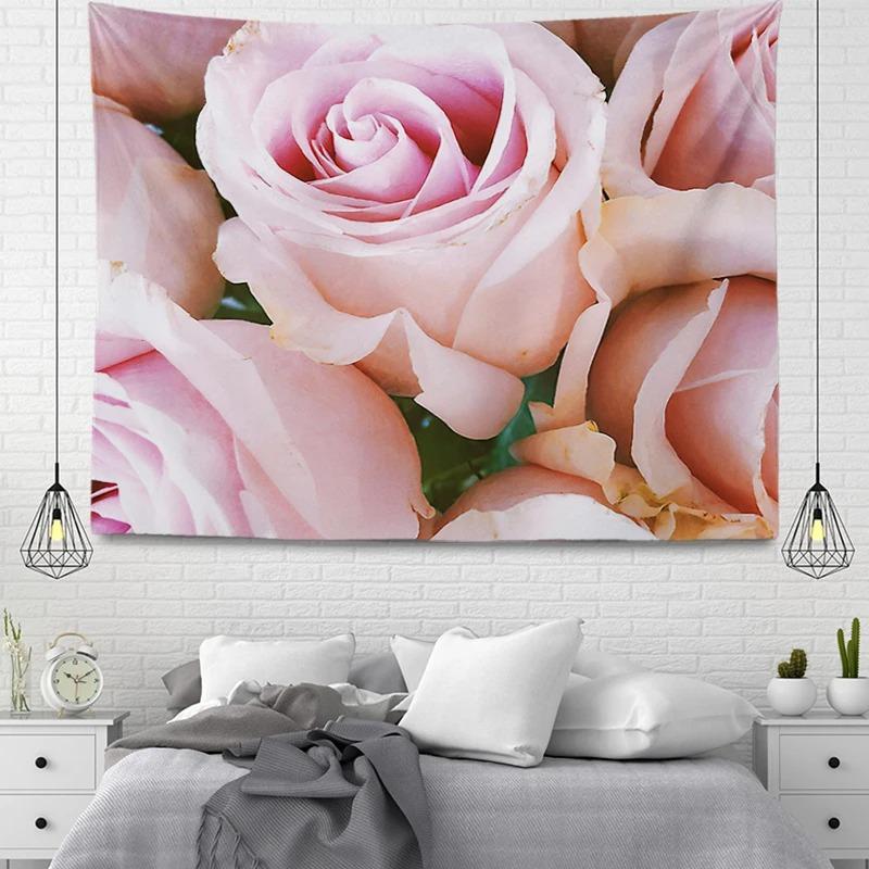 Flowers and Succulents Tapestry Home Wall Decoration Tapestry Office Living Room Tapestry