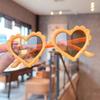 New Children Love Sunglasses Fashion Baby Sun Glasses Cute Girl Alien Peach Heart Decorative Glasses Uv400