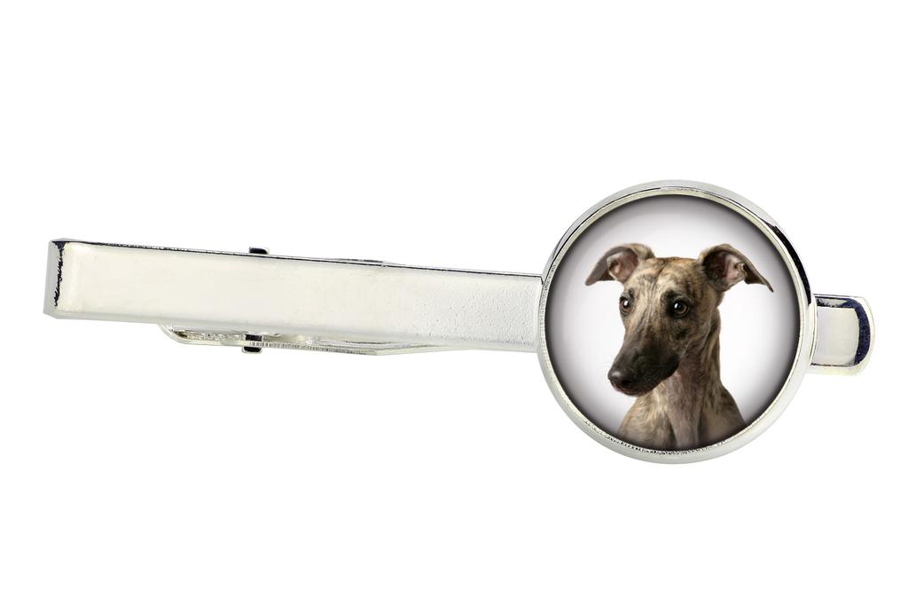 Whippet - cufflinks and tie with your photo, a suit decoration, men's jewelry from the Art-Dog brand.