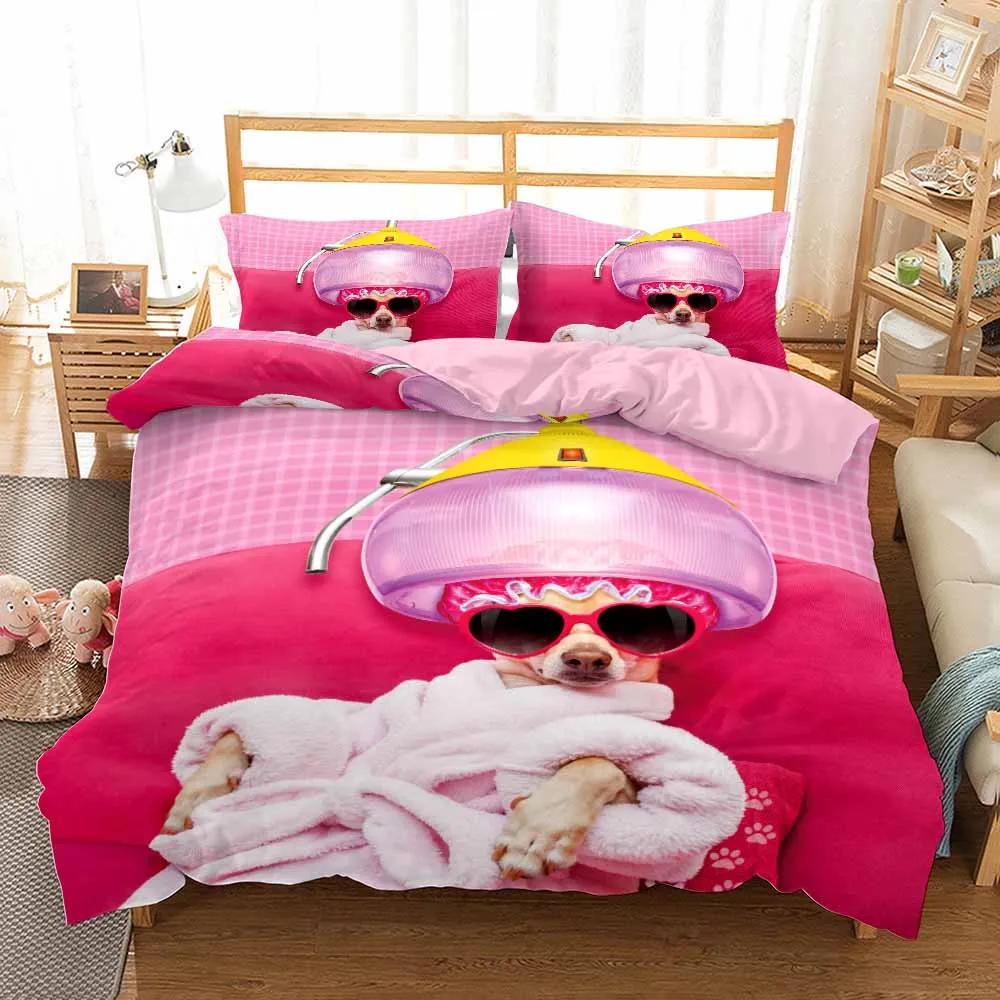 Comforter Eye Dog Bedding Sets For Child Adult Printed Dachshund Bed Set Full Size Quilt Case 2/3Pcs /Set Bedclothes Animal