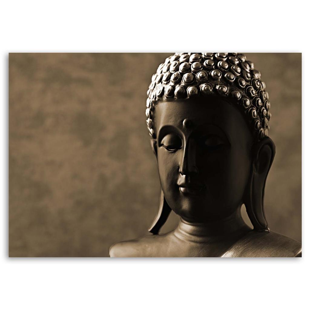 Canvas Print, Buddha Head Retro