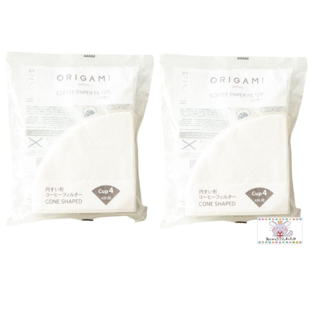 

покупка кофейных фильтров ORIGAMI для 4 100 сделано из ФИЛЬТРОВАЛЬНОЙ КОФЕЙНОЙ БУМАГИ Чашка 4 [Насыпью 2] чашки, штук, конусообразные, Япония, белый