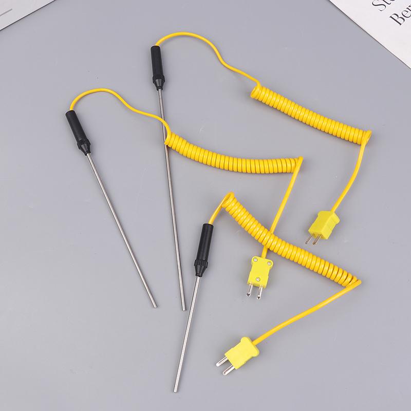 K-Type Thermocouple Sensor -50℃~1200℃ Temperature Probe 100/150/200/300/500mm with Wire Cable for Temperature Controller