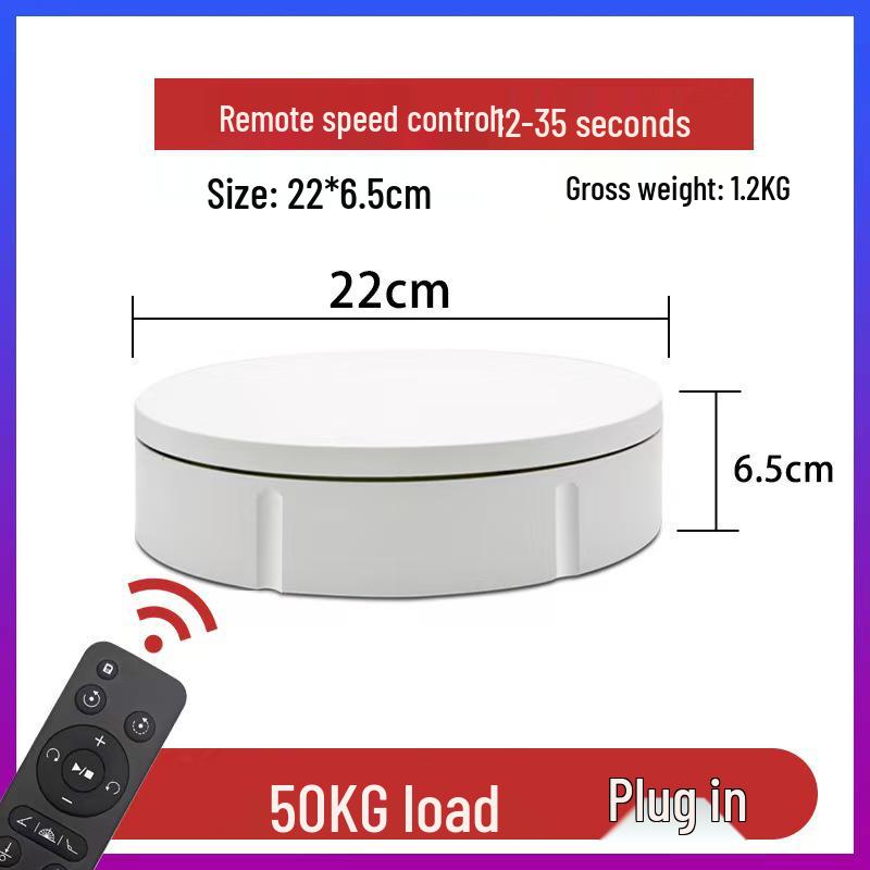 High-Capacity Electric Rotating Display Stand for Photography and Video