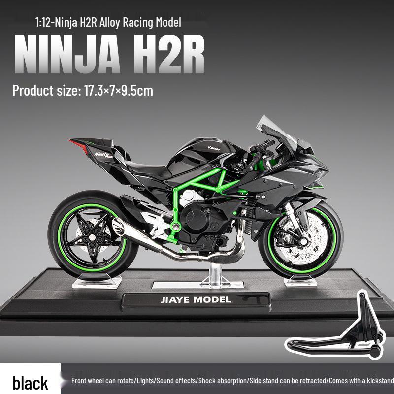 Kawasaki 1:12 Model de motocicleta din aliaj Ducati cu sunet pentru copii