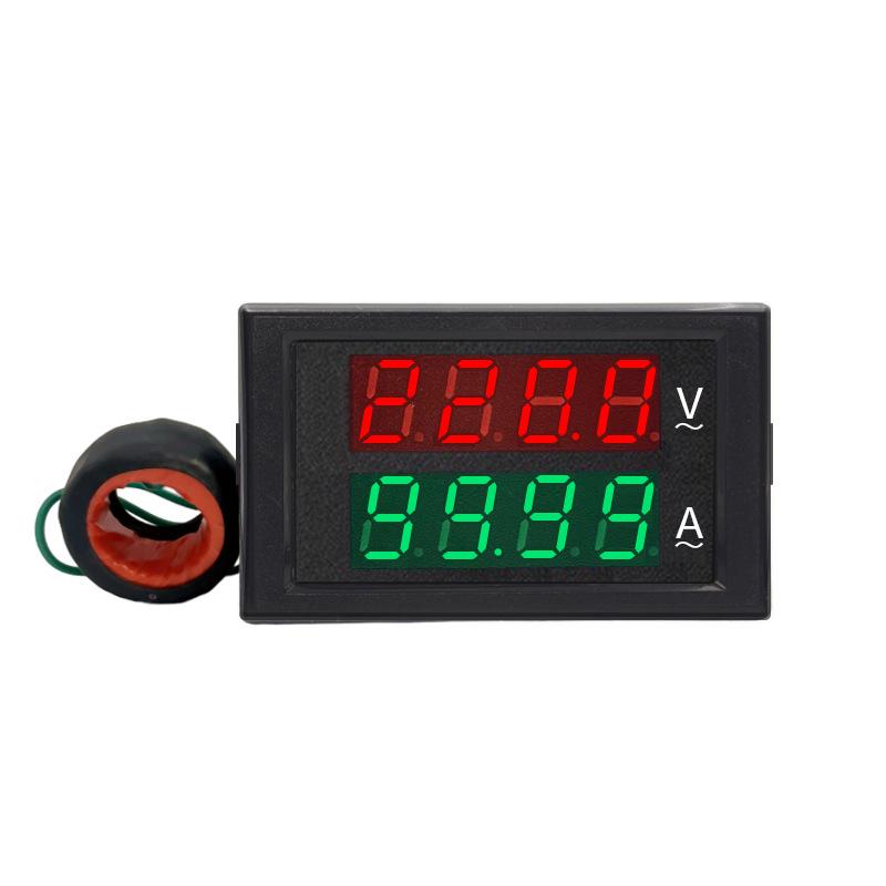 DL69-2042 High-Precision Dual-Display LED AC Meter 220/380V 100A True RMS Detector