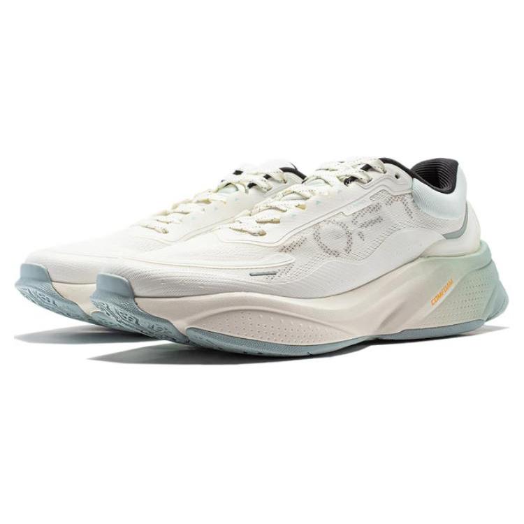 New LiNing Soft Cushioning Abrasion Resistant Lightweight Low Top Casual Shoes Men's White Blue AGLU009-2
