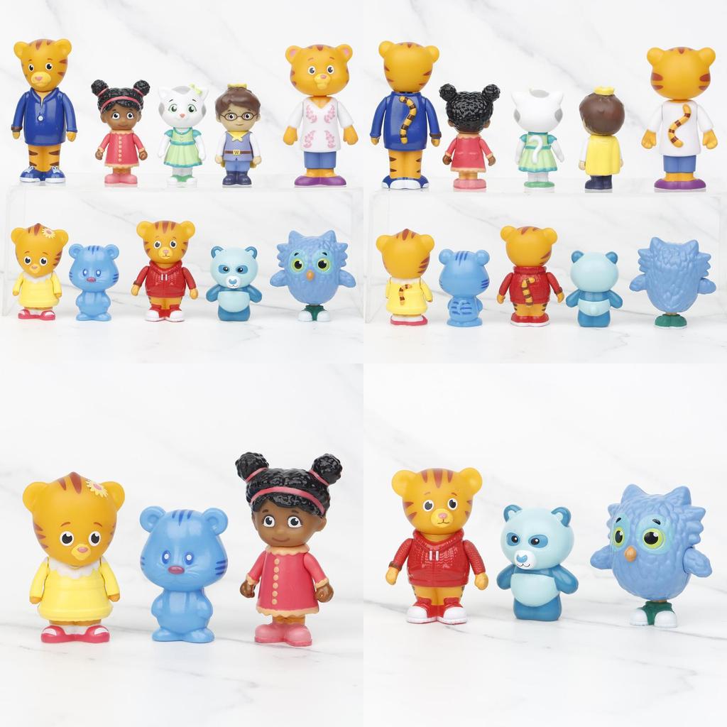 Pazela Kleiner Tiger Daniel Modellfigur PVC-Material Geeignet für Jugendliche) Kuchenaufsatz für Heimdekoration