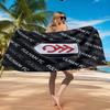 Ręcznik plażowy z mikrofibry z nadrukiem herbu klubu piłkarskiego, Miękki i chłonny, Szybkoschnący, Idealny na letnie podróże, Niezbędny na plażę, Basen