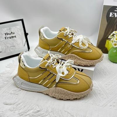 Sports Platform German Training Shoes Women's 2025 New Spring and Autumn Dad Shoes Increase Height Versatile Sports and Leisure Forrest Gump Shoes