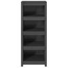 Bookshelf Gray 50 x 35 x 125.5 cm Solid Pine Wood