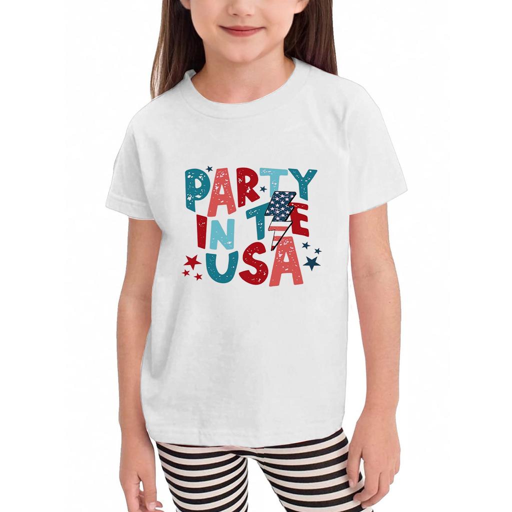 Kleinkind Mädchen Jungen T-Shirts Kinder Top Jungen und Mädchen Bedrucktes Kurzarm T-Shirt