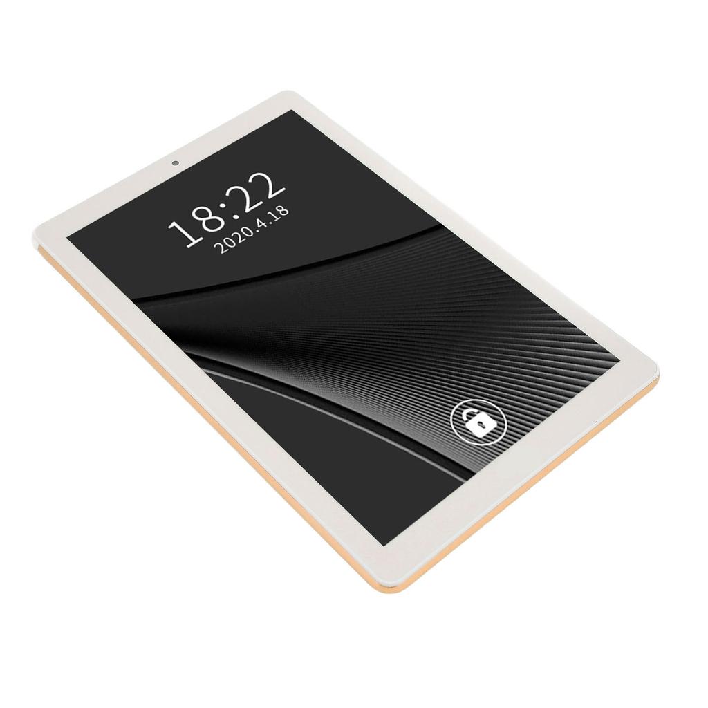 Für Android 11 Tablet 10 Zoll IPS HD-Bildschirm 3 GB 64 GB 8-Kern-Prozessor Tablet mit 3G-Netzwerk 5G WIFI 100–240 V Gold EU
