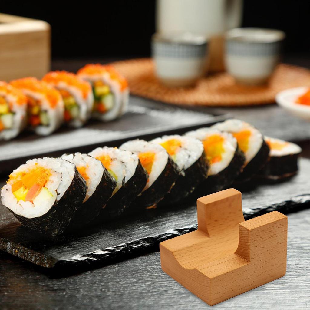 Wood Sushi Holder Display Stand Decor Platter Gadget Ornament Serving Tray Hand Roll