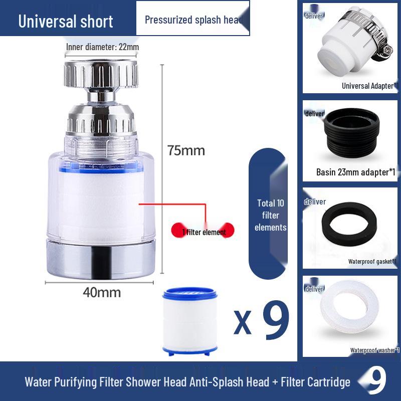 Universal Kitchen Faucet Water Purifier Extender Aerator