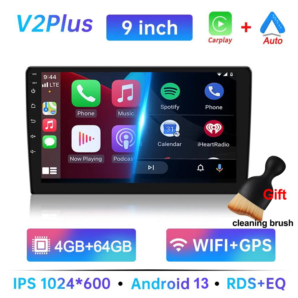 Universal 7 9 10 inch Multimedia Player 64G wireless CarPlay Android Auto Android13 2 Din FM Radio Stereo Receiver Player Gift