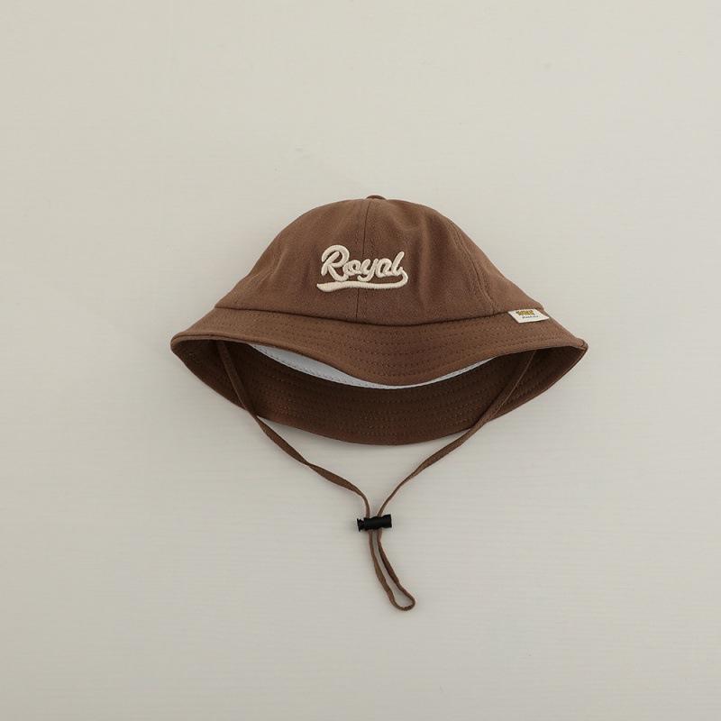 Letter Embroidery Baby Bucket Hat Breathable Thin Cotton Toddler Boy Girl Fisherman Cap Casual Travel Kids Sun Hats