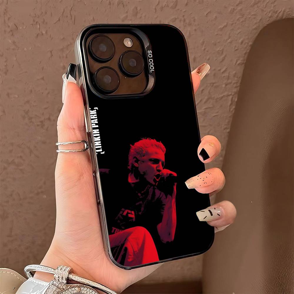 L-Limp Bizkit Hold On Band Phone Case for iPhone 17 17Air 16 15 14 13 12 11 Pro Max Plus Colorful Silver