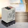 CH3-AB Digital Delay Timer Relay 0.01S-99H AC220V AC/DC 24V Delay Time Relay Dual Mode Operation AH3-DM Industrial Control