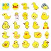 50 Sheets Little Yellow Duck Cartoon Waterproof Stickers for Luggage, Laptops, Bicycles, Cars