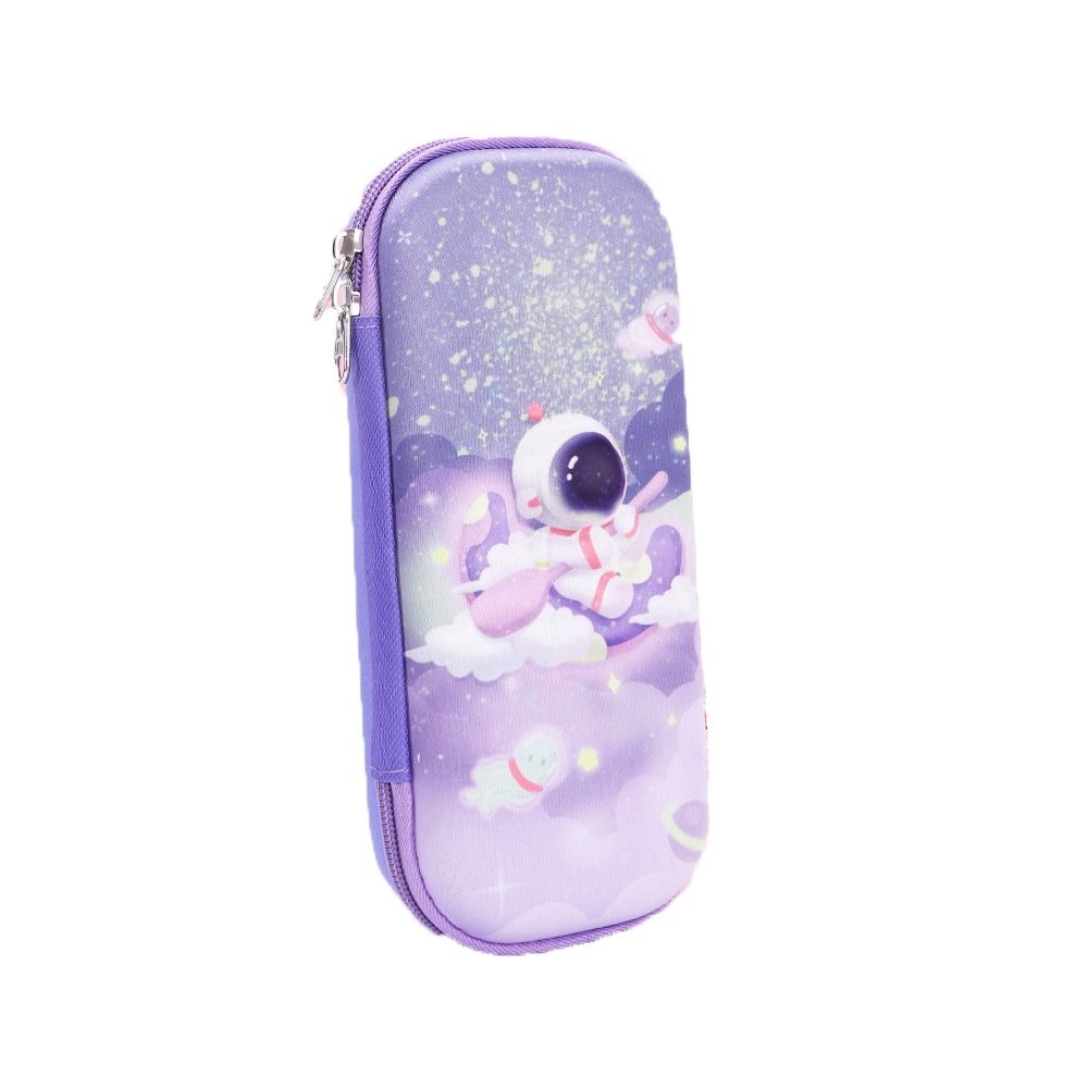 Cute Pencil Case High Capacity Pencil Box School Stationery 3D Space Pen Case