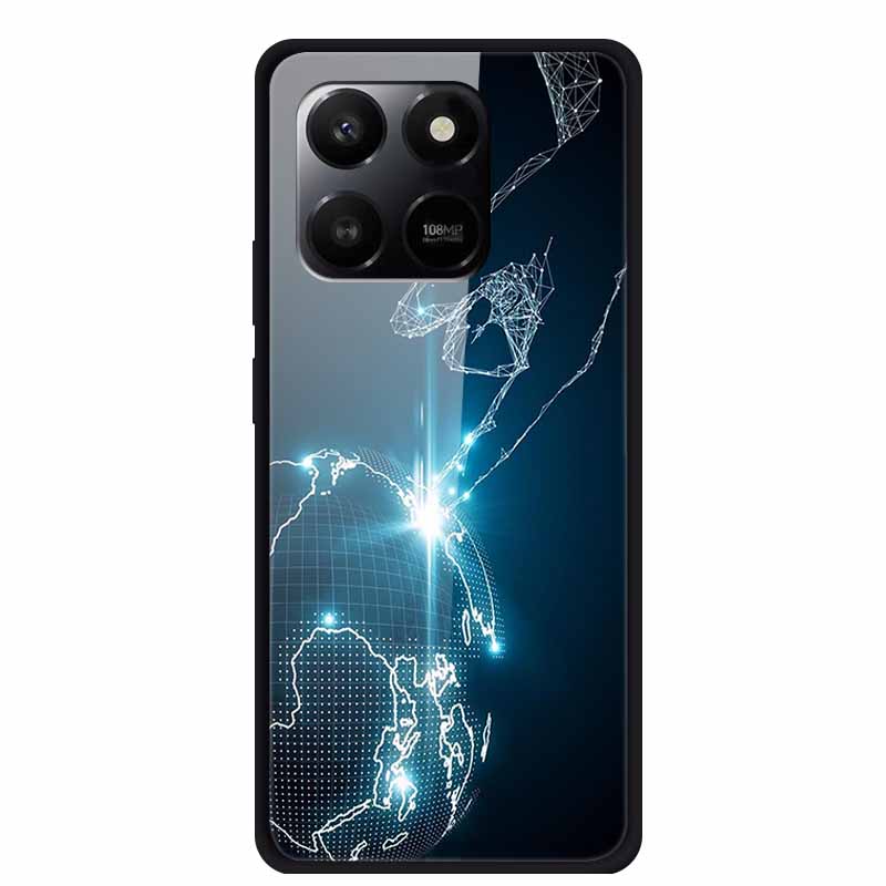 Glass Case For Honor X7d Play 10T 5G Case Soft Bumper Hard Tempered Glass Back Cover For Honor 400 Smart 2025 Phone Cases Fundas