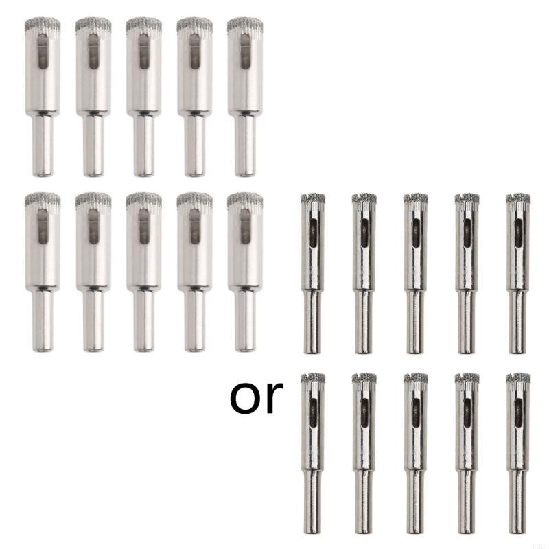 

10Pcs 12mm Diamond Coated Drill Bits Hole Glass Tile Ceramic Marble срібний