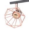 VidaXL Plafonnier avec 4 Projecteurs E14 Noir Cuivre Lampe de Plafond Lustre 244391
