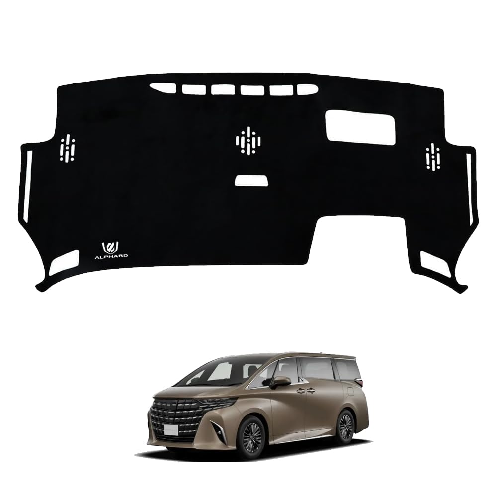 

САВАКАКИ Эксклюзивный коврик на приборную панель для Toyota Alphard 40 серии Защита от солнца Предотвращение старения Защитный коврик Материал полиэстер Аксессуары с логотипом