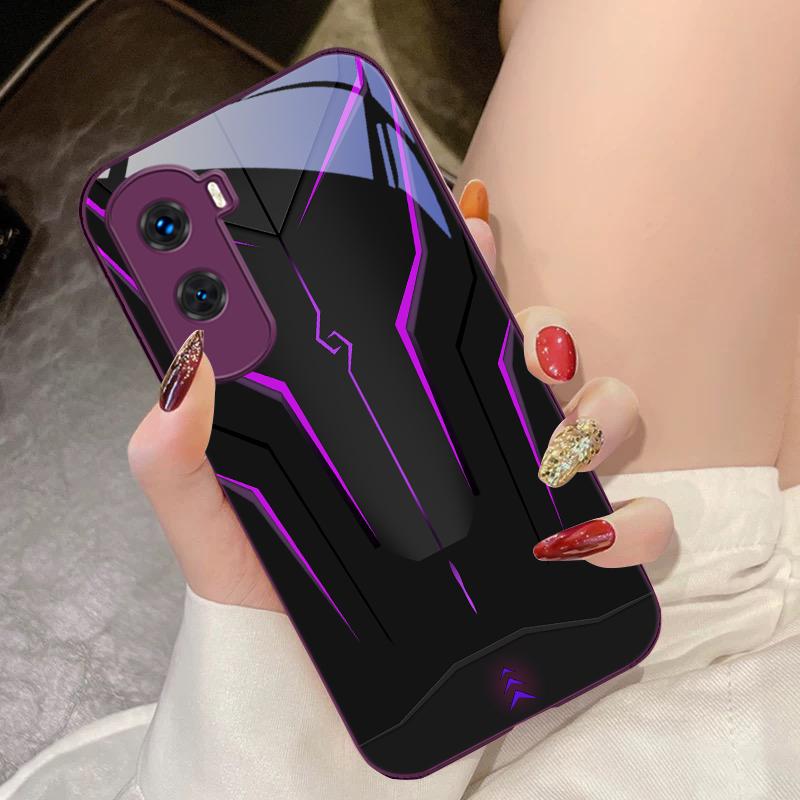 

Cool Mech White For Honor 200 90 8X 9X Pro Lite P50 P40 Nova 10 11i P60 Magic4 6 Mate 20 50 Tempered Glass Phone Case Acrylic