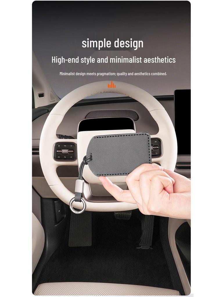 i8/i6 Key Fob Case Card with NFC Full Coverage - Napa Leather Car Accessory