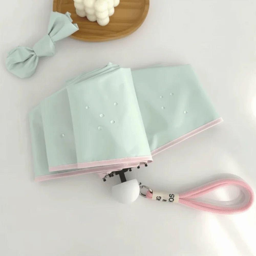 Wind Resistant Sun Shade Umbrella Ultralight Mini Sun Umbrella Cute Pocket Parasol  Rain Protection