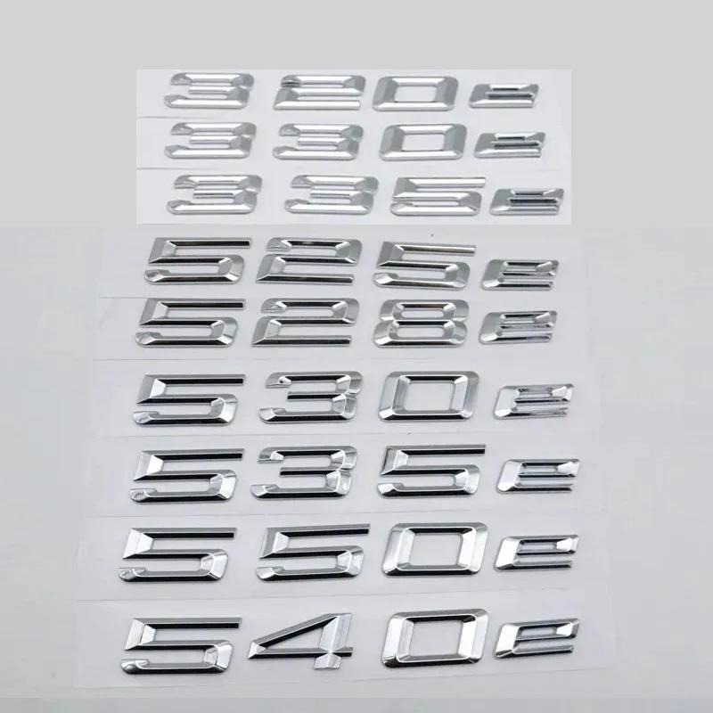 ABS Car Trunk Logo Emblem Letters Sticker For BMW 318e 320e 325e 328e 330e 335e 520e 525e 530e 535e 540e E46 E36 E90 E39 E60 F10