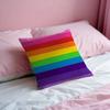 LGBT Rainbow Flag Pillow Case Throw Pillow Cover Nordic Vintage Style Cushion Covers Home Living Room Sofa Couch Seat