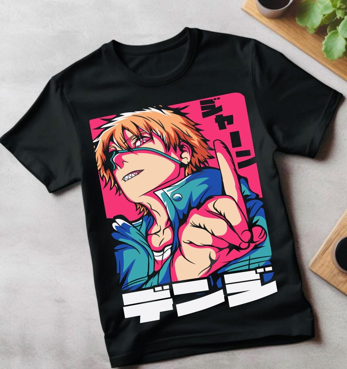 

Denji and Makima Chainsaw Man T-Shirt Mens Womens Tees Top PochitaAnime Manga Unisex T-Shirt Mens Womens Tees Top All Size M