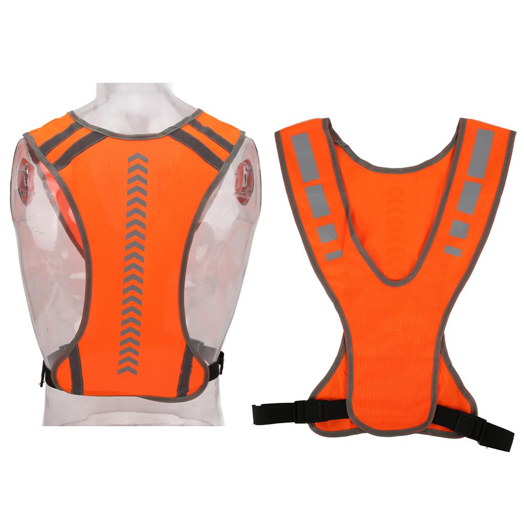 High Visibility Safety Vest Adjustable Reflective Jacket for Running Jogging Walking Cycling