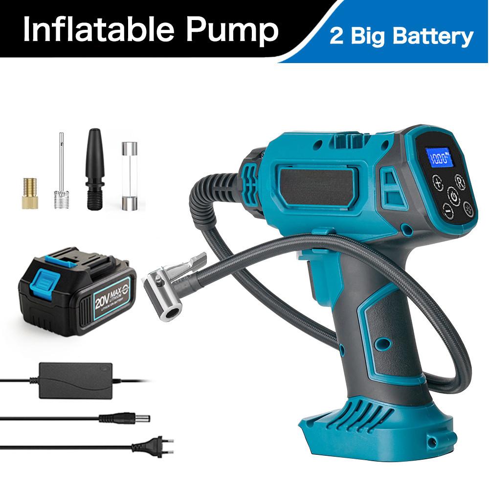 Portable Car Tire Inflatable Pump Multi Functional Electric Inflation Equipment Digital Display Wireless Air Compressor