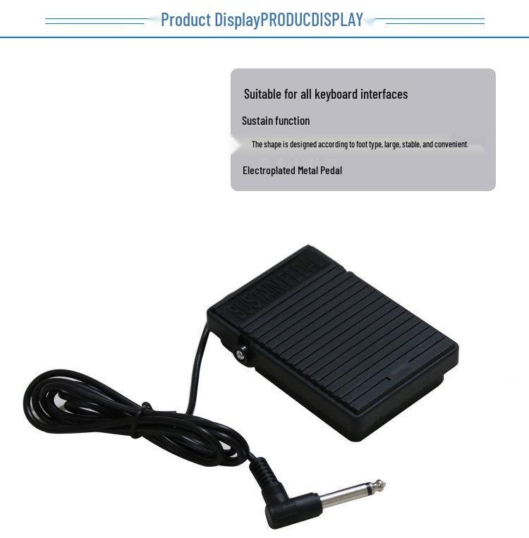 Universal Sustain Pedal for Electronic Pianos, Keyboards, and Drums