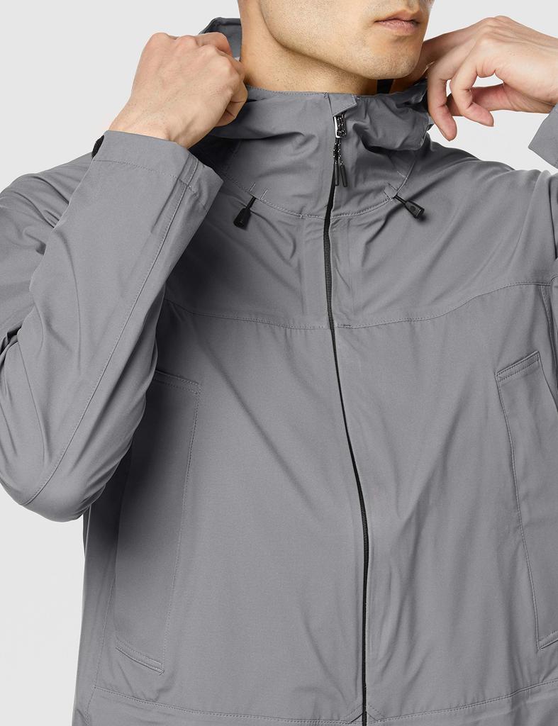 Outdoor Travel Walking Wear Berg Tech Stretch Rain Jacket B2ME0020 Charcoal Japan XL To Japanese Size [Mizuno] & (Go To) Men's (equivalent XL)
